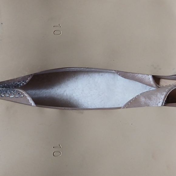 Badgley Mischka American Glamour Zoelle Silver Metallic & Crystal Heels Size 10 - Picture 7 of 10